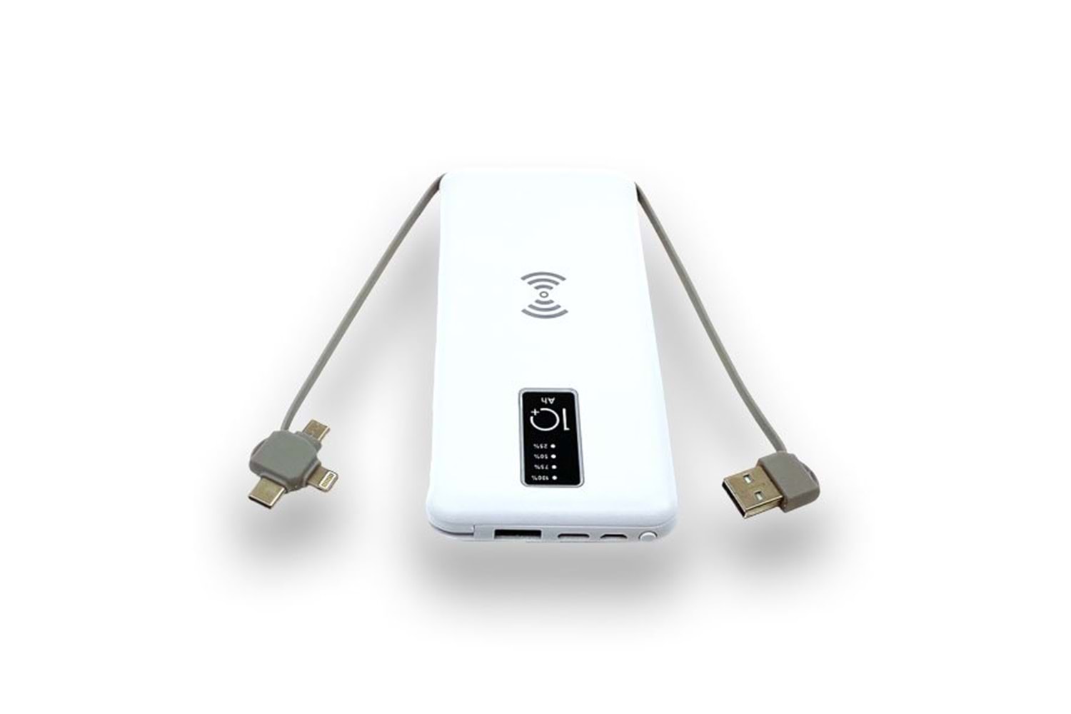 10000 mAh Wireless Powerbank (Dahili Kablolu) K410