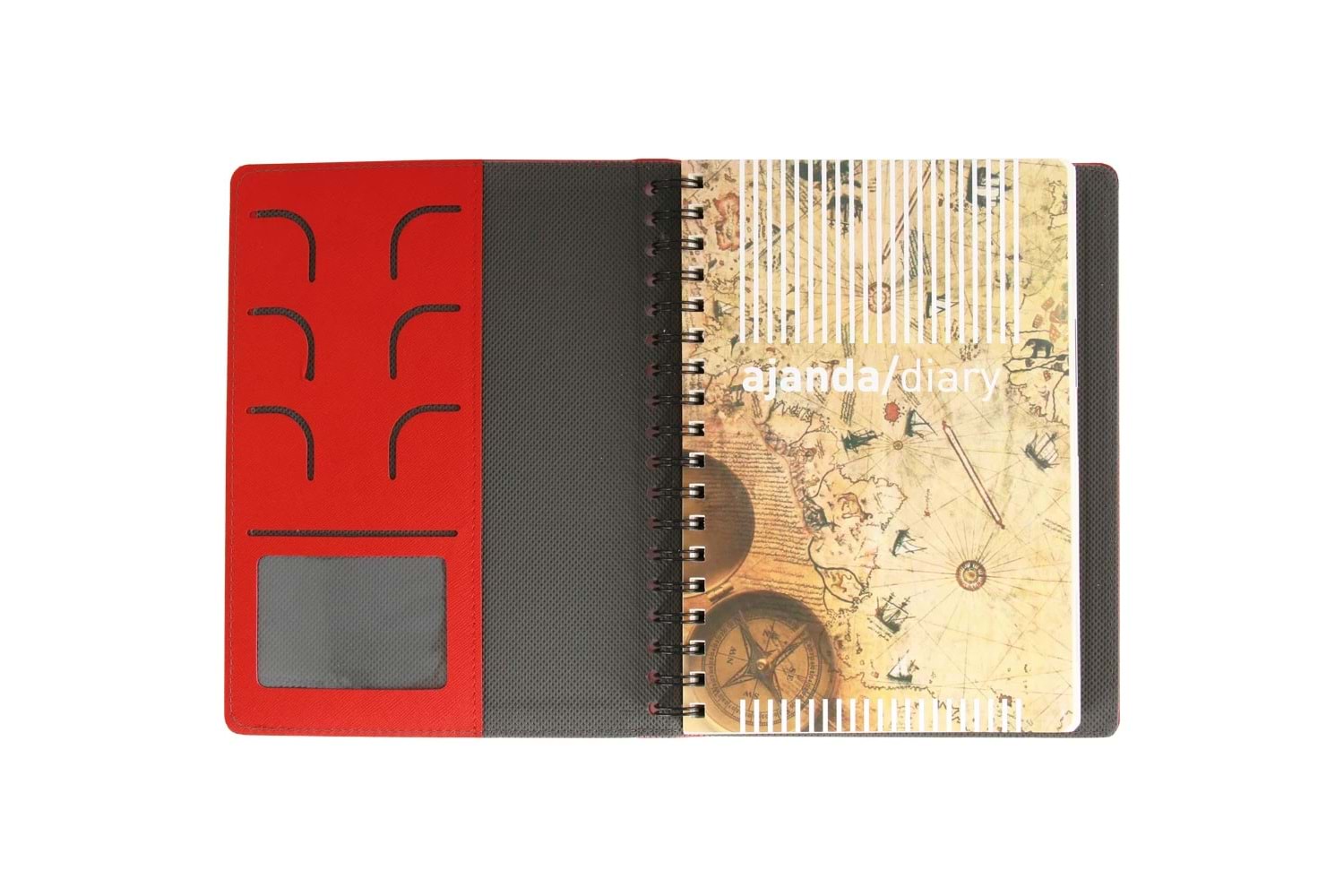 Gizli Spiralli Ajanda Kapağı - KP-40-TB