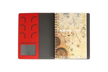 Gizli Spiralli Ajanda Kapağı - KP-40-G