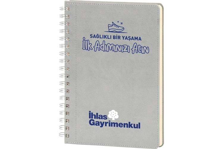 Spiralli Tarihsiz Defter - Bağcılar-17x24-G