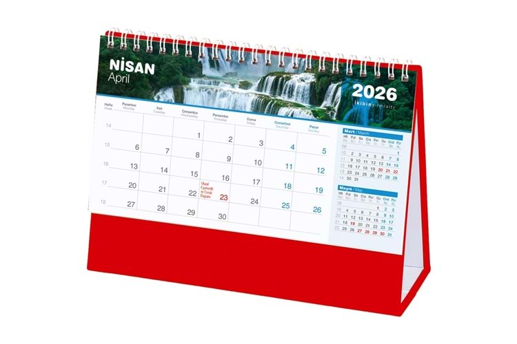Şelale Masa Takvimi - AMT-04-TK