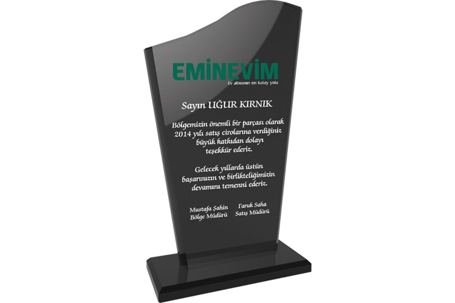 Kristal Plaket - EKT-108-FM