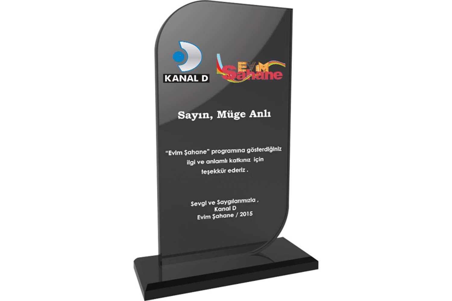 Kristal Plaket - EKT-290-FM