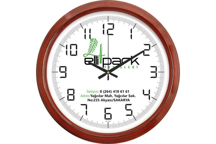 Plastik Duvar Saati - V30-551-AH