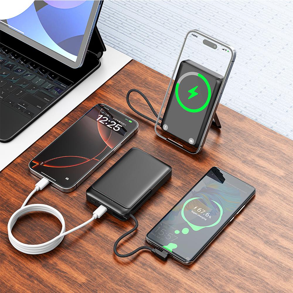 Powerbank 10000 mAh ( Işıklı Magsafe & 22.5w Hızlı Şarj )
