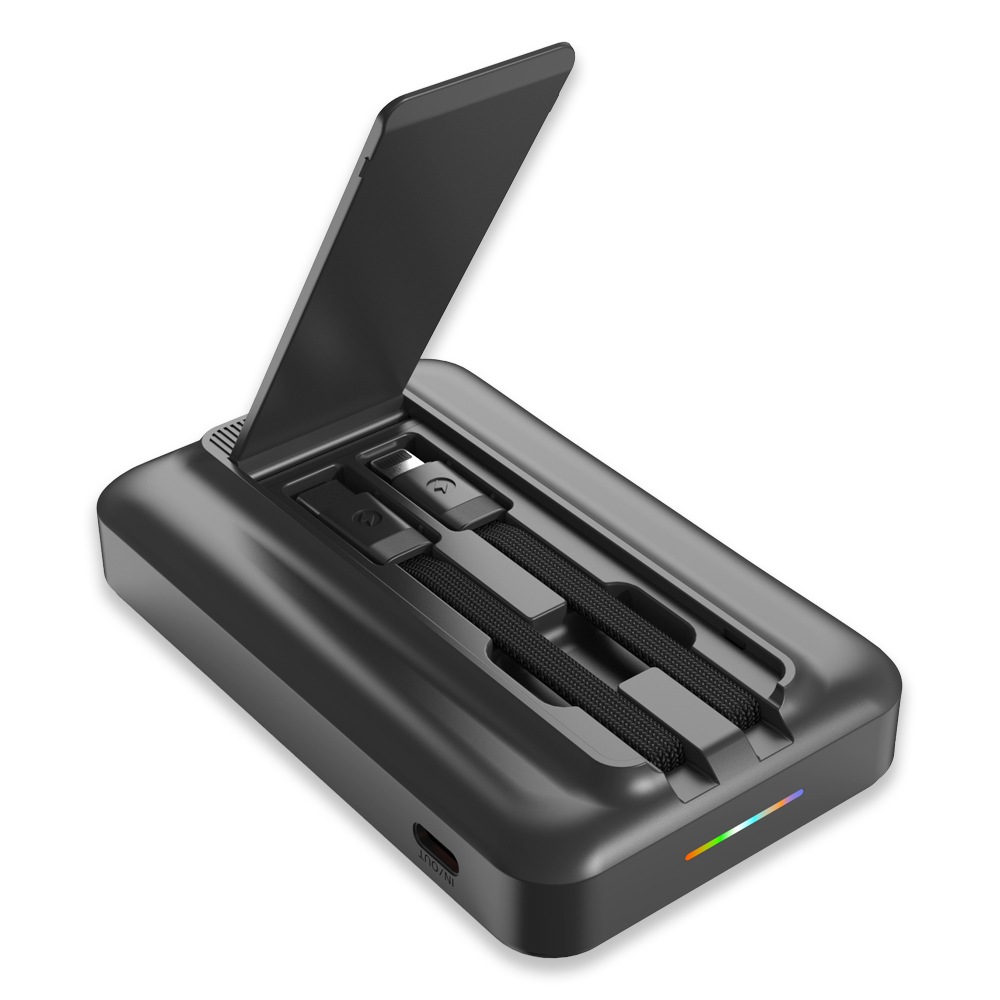 Işıklı Logo 15W MagSafe Powerbank 10000 mAh (Telefon, Saat, Kulaklık))