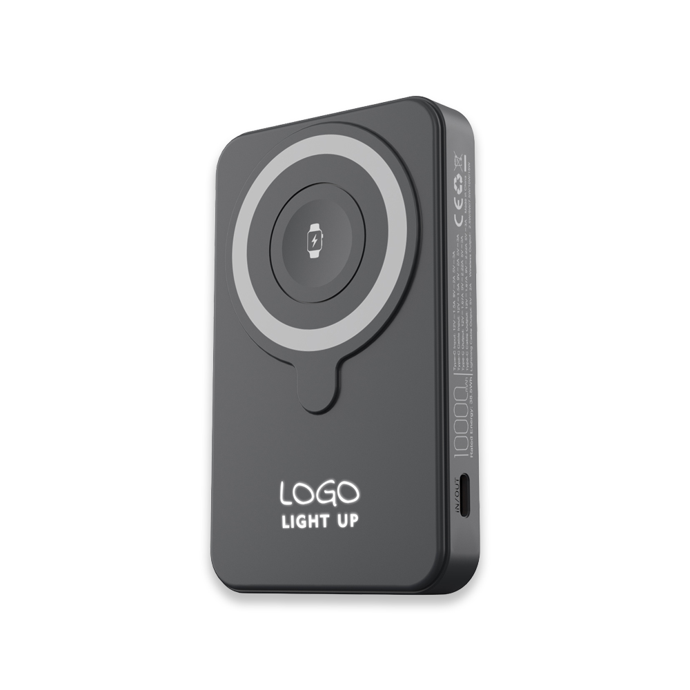 Işıklı Logo 15W MagSafe Powerbank 10000 mAh (Telefon, Saat, Kulaklık))