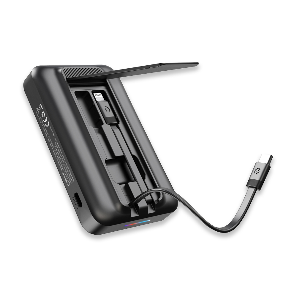 Işıklı Logo 15W MagSafe Powerbank 10000 mAh (Telefon, Saat, Kulaklık))