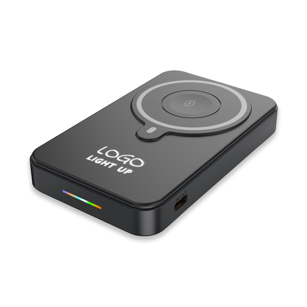 Işıklı Logo 15W MagSafe Powerbank 10000 mAh (Telefon, Saat, Kulaklık))