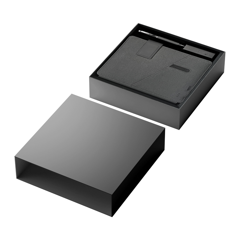 1071 PREMIUM Siyah Termo Deri Organizer Powerbank
