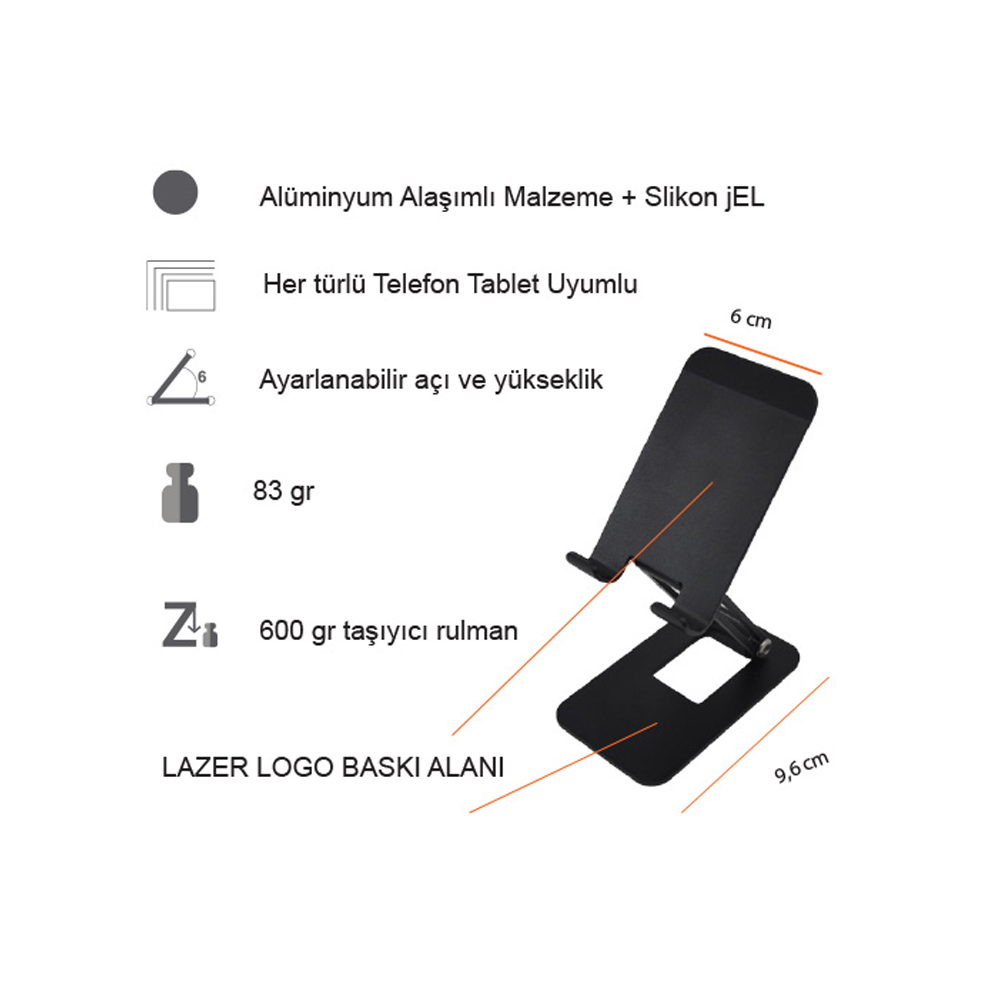 Metal Telefon Tutucu